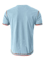 Men's Cotton Solid Color Round Neck Regular Fit Short Sleeve T-Shirt