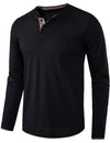 Men's Casual Solid Color Long Sleeve T-shirt