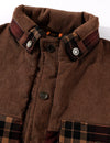 Men's Casual Plaid Flannel Fur Lined Button Up Long Sleeve Warm Shirt Jacket