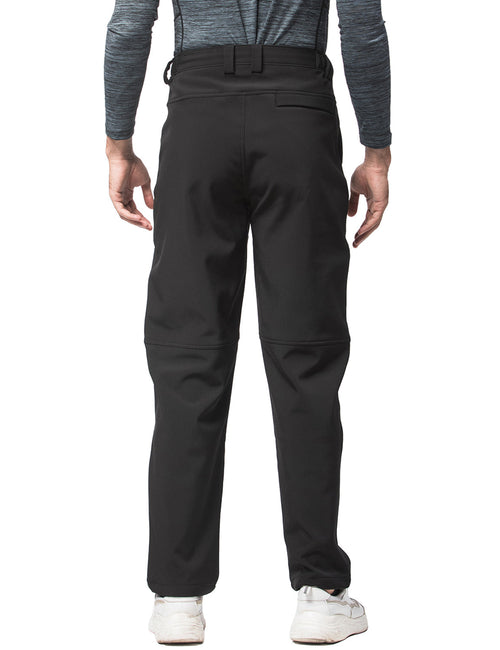 Men's Outdoor Hiking Sport Windproof Thickened Fleece Trousers Casual Work Cargo Pants