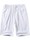 Men's Casual Solid Color Breathable Cotton Shorts