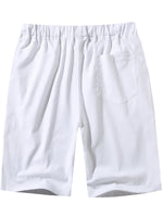 Men's Casual Solid Color Breathable Cotton Shorts