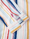 Men's Striped Casual Fall Button Up Long Sleeve Shirt