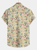 Men's Floral Cotton Tropical Hawaiian Mystery Machine Short Sleeve Shirt