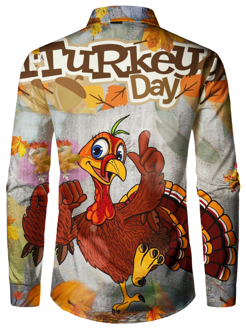 Bundle Of 2|Men's Printed Regular Fit Festive Long Sleeve Shirt