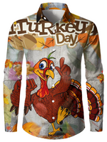 Bundle Of 2|Men's Printed Regular Fit Festive Long Sleeve Shirt
