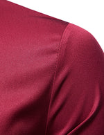 Men's Solid Color Classic Button Up Long Sleeve Casual Shirt