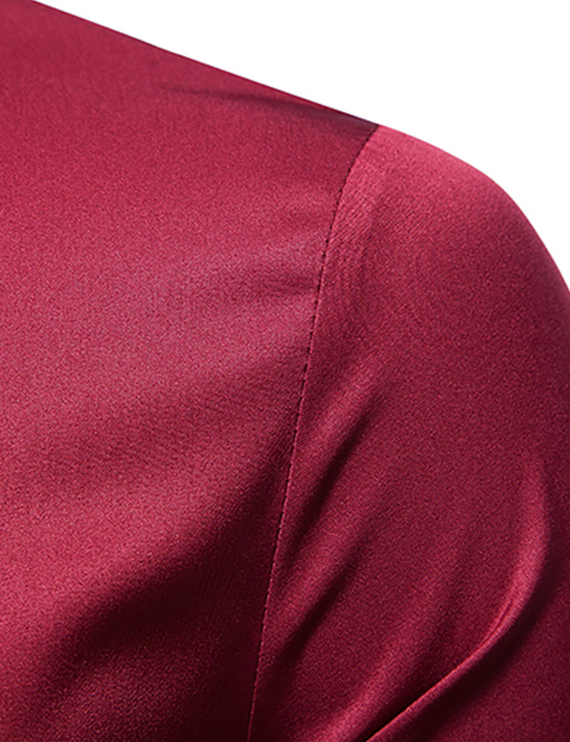 Men's Solid Color Classic Button Up Long Sleeve Casual Shirt