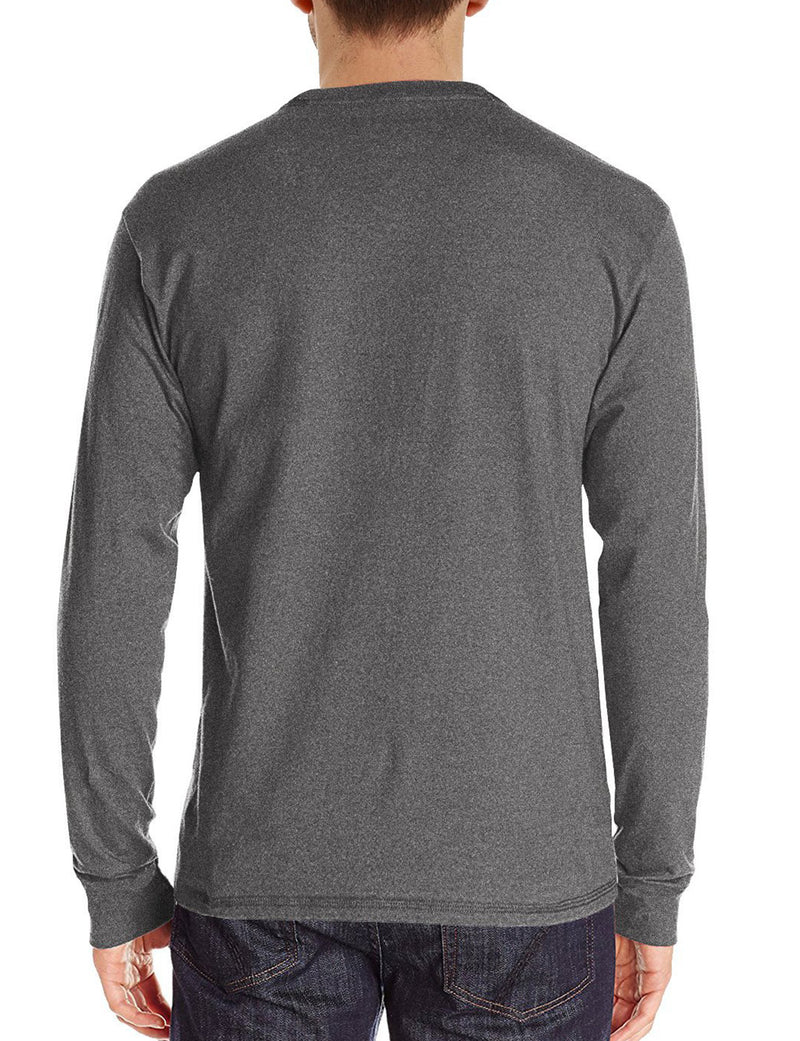 Men's Casual Solid Color Long Sleeve T-shirt