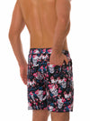 Men's Summer Skull Print Casual Beach Holiday Shorts Swimming Trunks