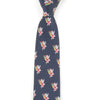 Men's Santa Claus Xmas Holiday Navy Blue Christmas Tie