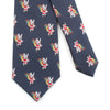Men's Santa Claus Xmas Holiday Navy Blue Christmas Tie