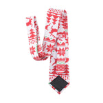 Men's Christmas Print Neckties Red Festival Xmas Tie