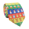 Men's Christmas Print Funny Colorful Festive Xmas Tie