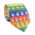 Men's Christmas Print Funny Colorful Festive Xmas Tie