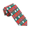 Men's Santa Candy Cane Print Neckties Christmas Holiday Tie
