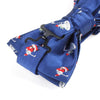 Men's Santa and Snowman Xmas Blue Christmas Bow Tie