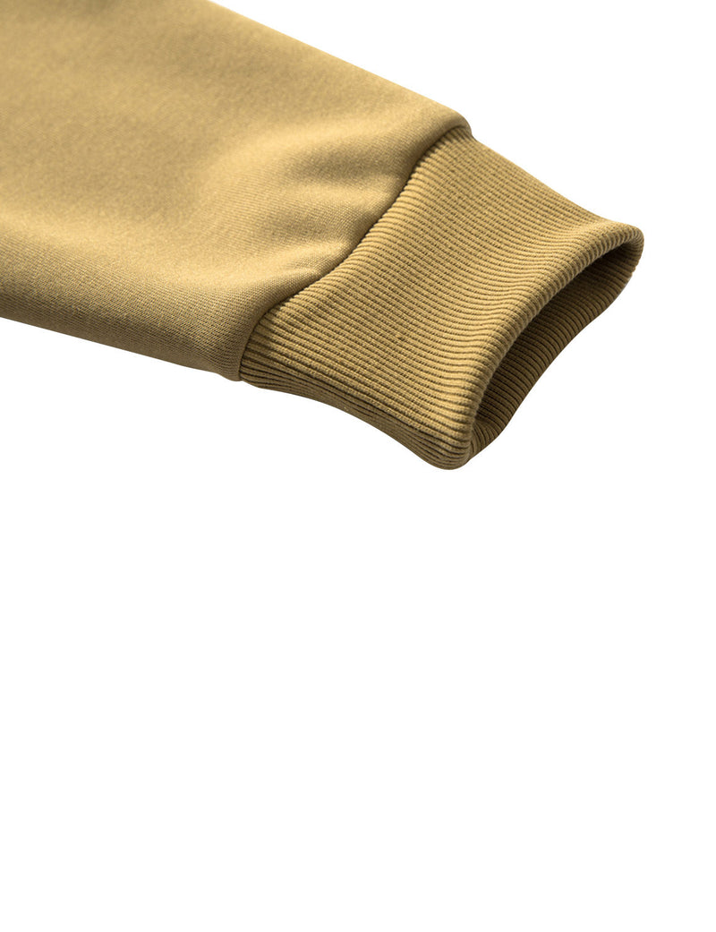 Men's Casual Color Block Round Long Sleeve Sweatshirt