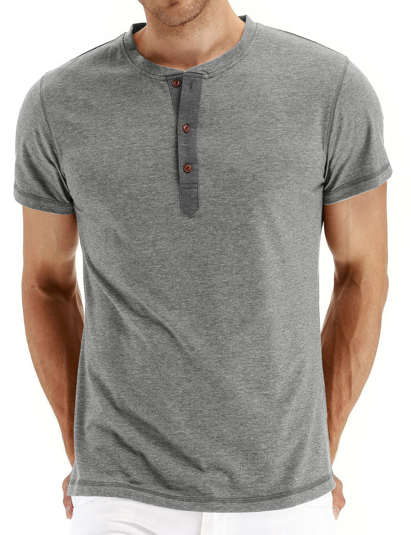 Men's Casual Solid Color Short Sleeve T-shirt