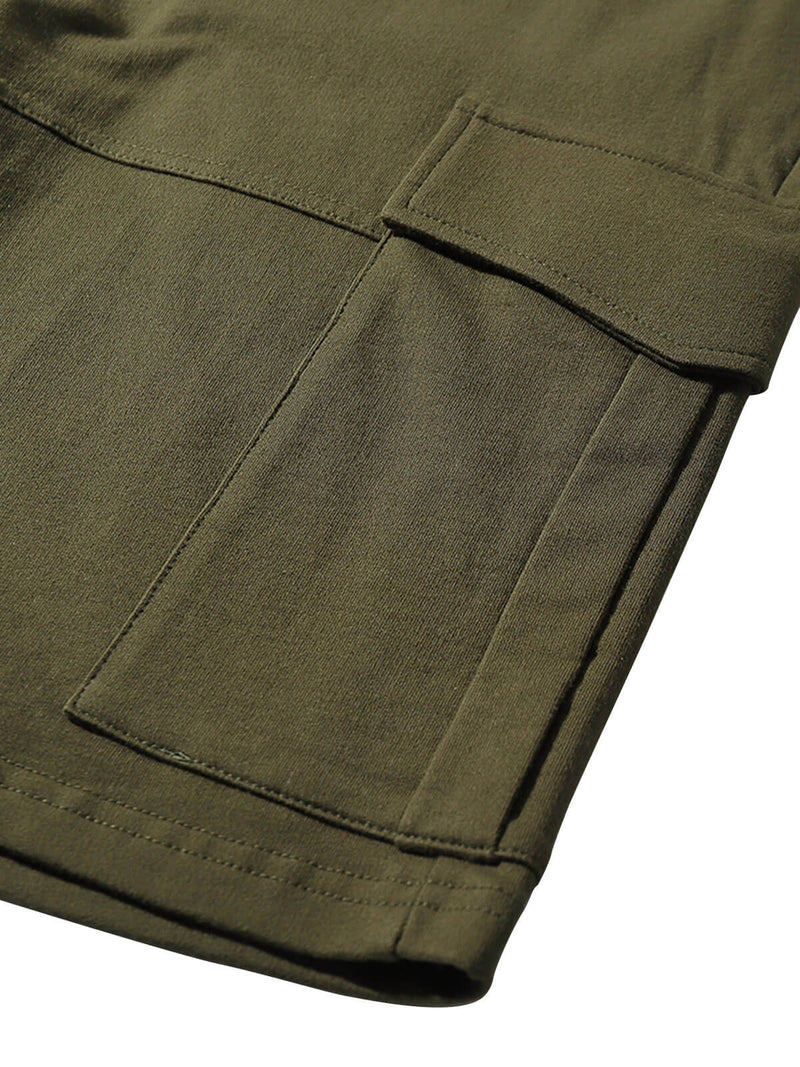 Men's Leisure Cotton Pocket Beach Cargo Sweatpant Sports Shorts
