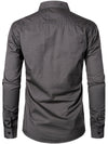 Men's Long Sleeve Lapel Pocket Cotton Army Outdoor Casual Shirt