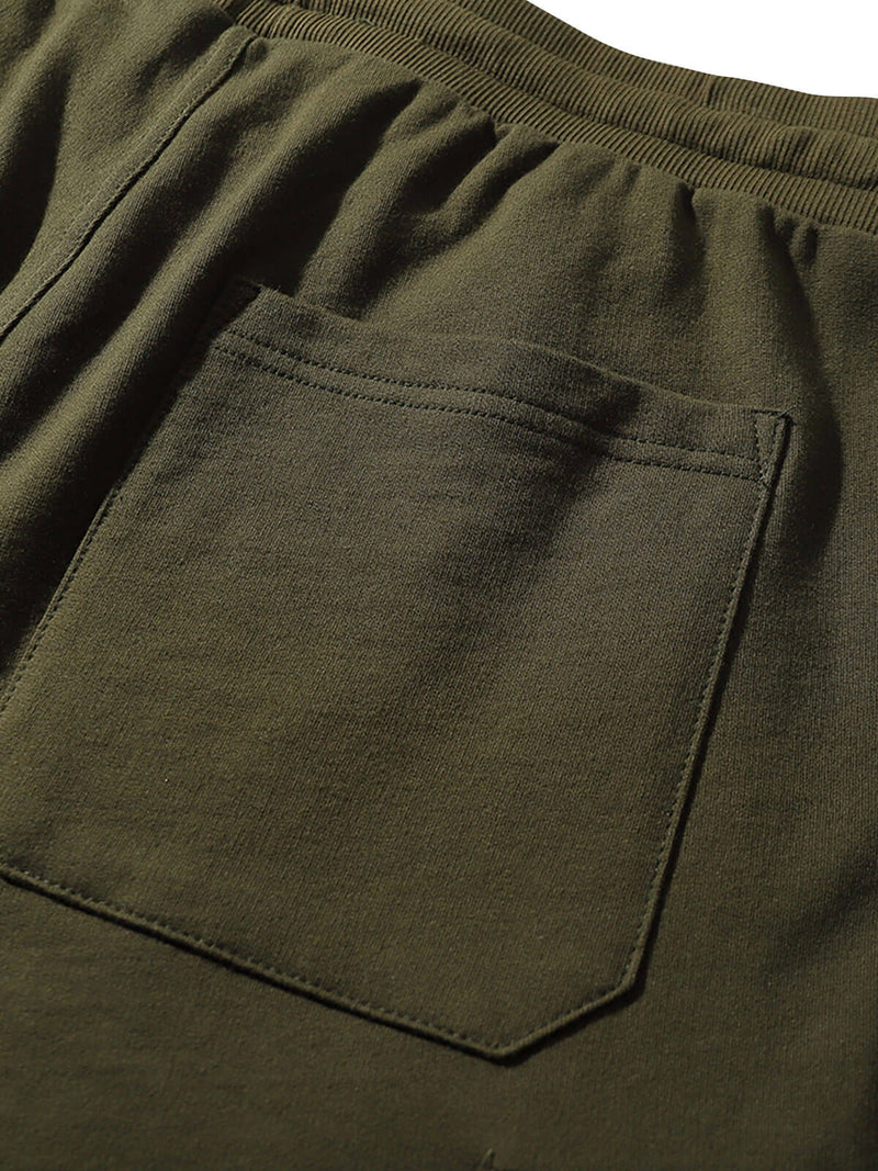 Men's Leisure Cotton Pocket Beach Cargo Sweatpant Sports Shorts