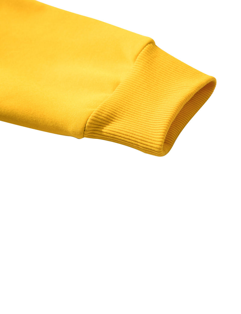 Men's Casual Color Block Round Long Sleeve Sweatshirt