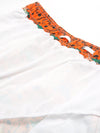 Men's Summer Fun Dinosaur Print Orange Beach Shorts Swimming Trunks