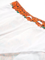 Men's Summer Fun Dinosaur Print Orange Beach Shorts Swimming Trunks
