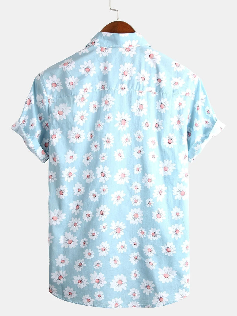 Bundle Of 2 | Men's Floral Cotton Tropical Hawaiian Shirts