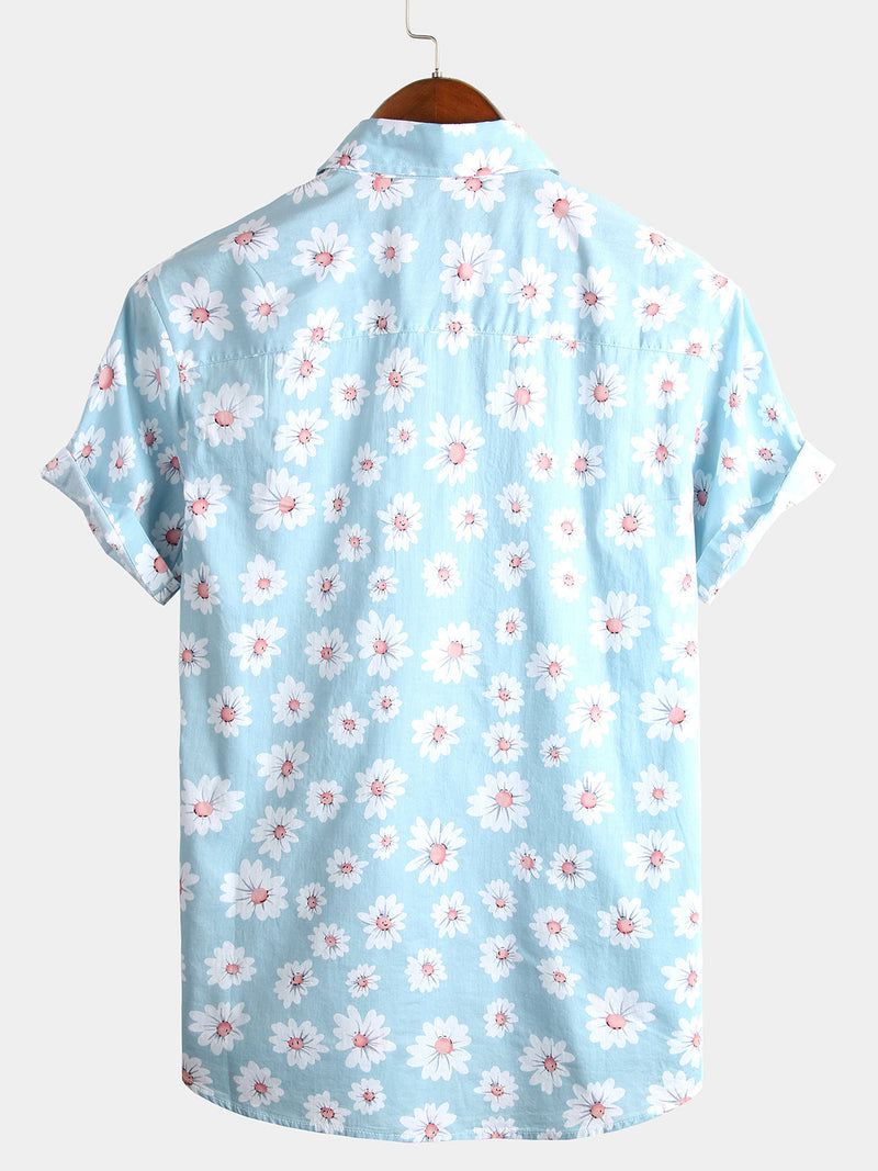 Bundle Of 3 | Men's Floral Cotton Tropical Hawaiian Shirts