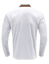 Men's Henry Collar Solid Color Long Sleeve Casual T-Shirt