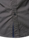 Men's Long Sleeve Lapel Pocket Cotton Army Outdoor Casual Shirt