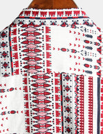 Men's Cotton Basic Printed Short Sleeve Shirt