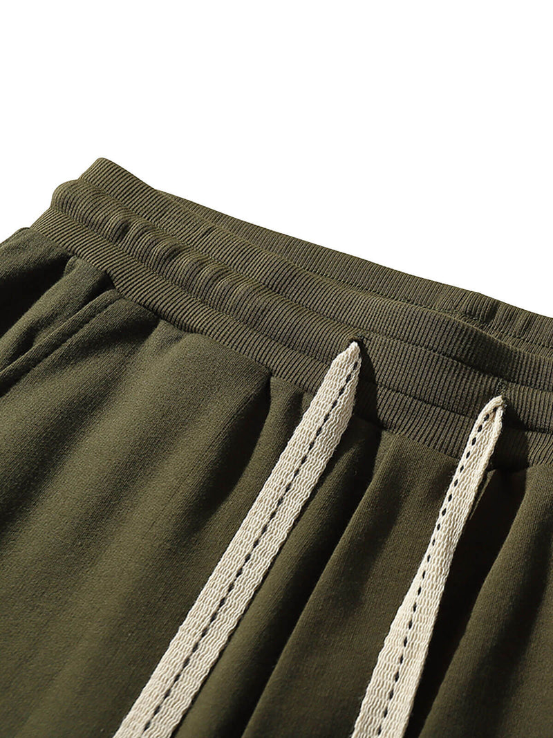 Men's Leisure Cotton Pocket Beach Cargo Sweatpant Sports Shorts