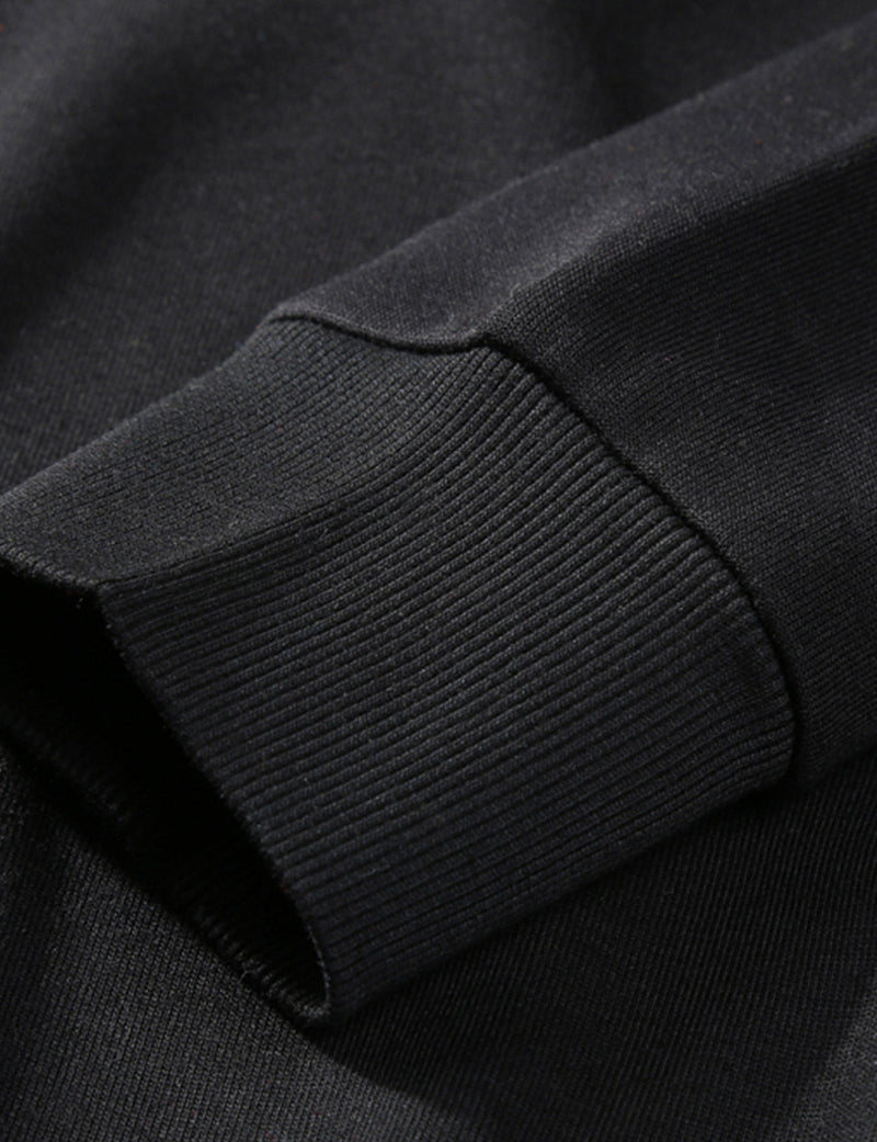 Men's Casual Classic Solid Long Sleeve Fall Winter Sweatshirt