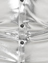 Men's Button Up Luxury Shiny Tuxedo Party Costume Long Sleeve Dress Shirt