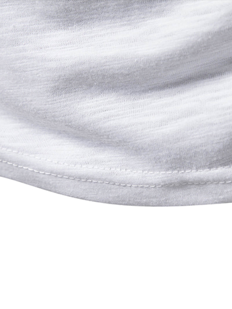 Men's Solid Color Casual Short Sleeve T-Shirt