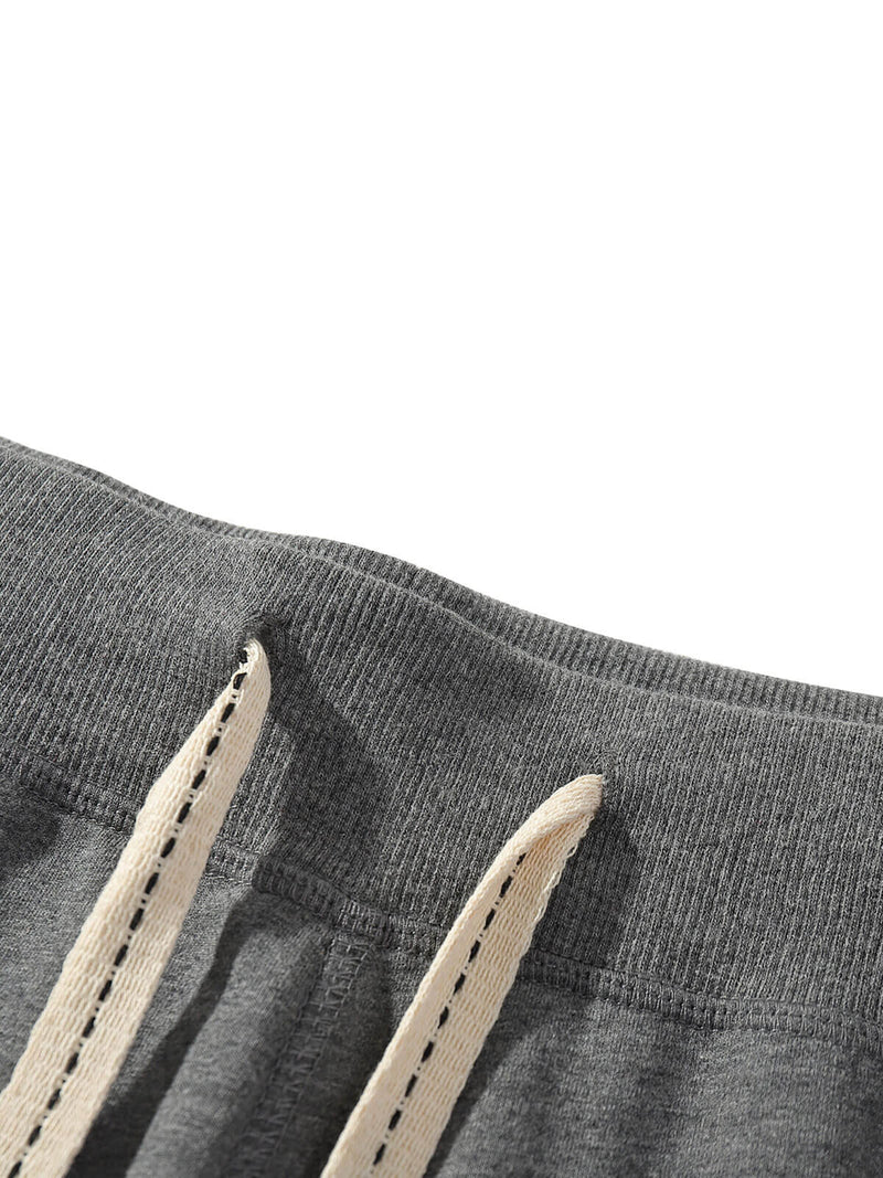 Men's Beach Casual Cotton Solid Color Summer Sweatpant Jogger Short