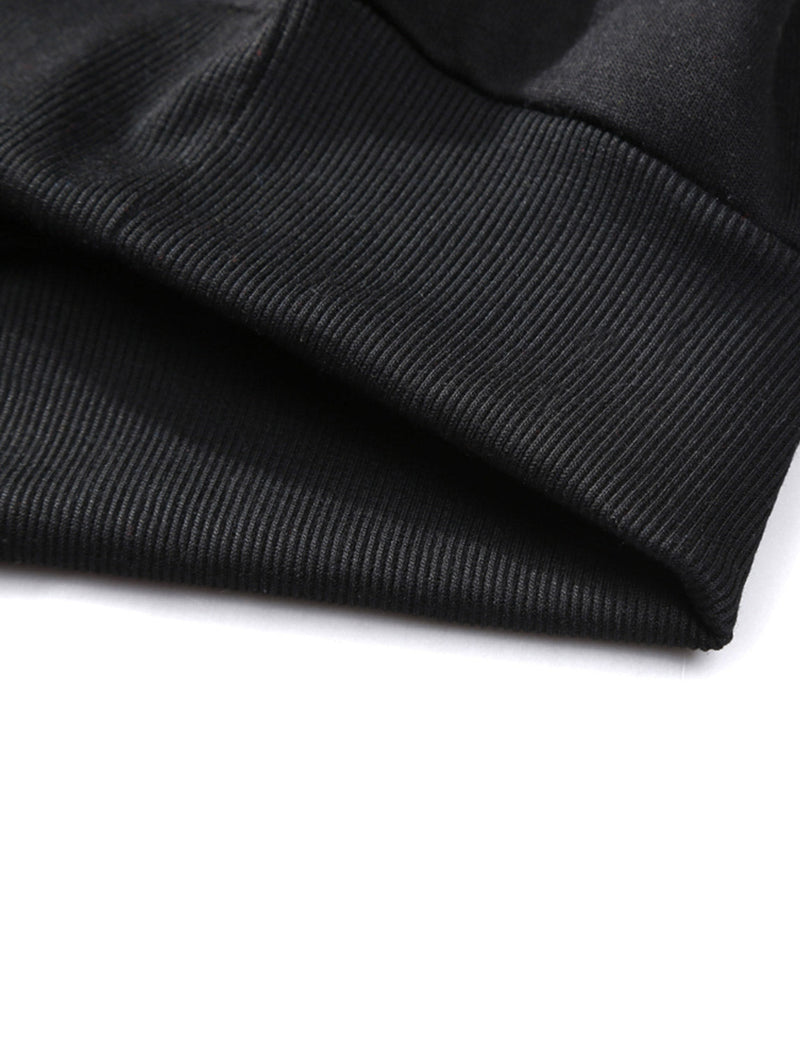 Men's Casual Classic Solid Long Sleeve Fall Winter Sweatshirt