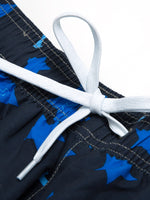 Men's Summer Casual Blue Stars Beach Shorts Swimming Trunks