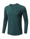 Men's Casual Solid Color Long Sleeve T-shirt