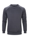 Men's Casual Classic Solid Long Sleeve Fall Winter Sweatshirt