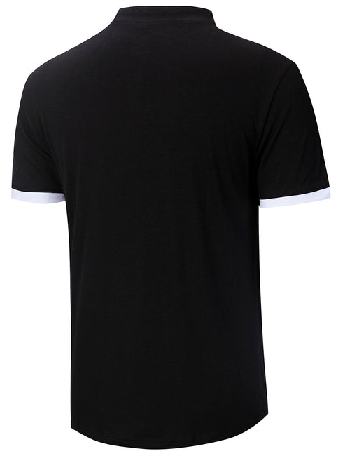 Men's Casual Solid Color Short Sleeve T-shirt