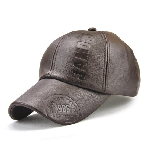 Men's PU Leather Fashion Outdoor Baseball Cap