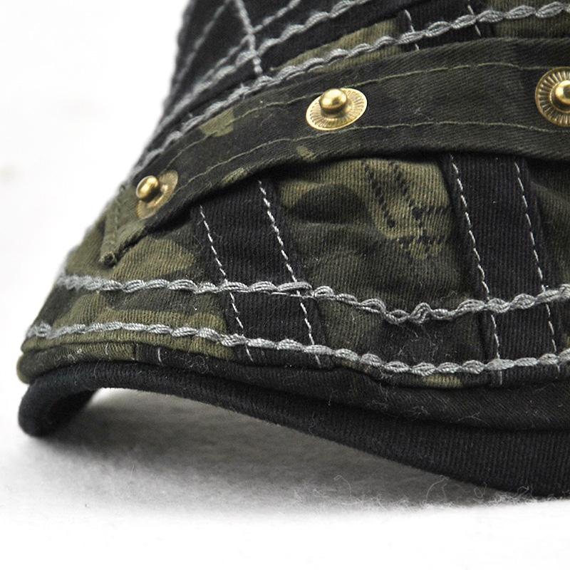 Men's Cotton Camouflage Stitching Design Beret