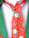 Men's Christmas Snowman Santa Print Funny Outfit Xmas Themed Vacation Long Sleeve Shirt