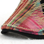 Men's cotton adjustable casual embroidered plaid fashion cap