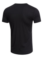Men's Casual Solid Color Short Sleeve Henley T-shirt
