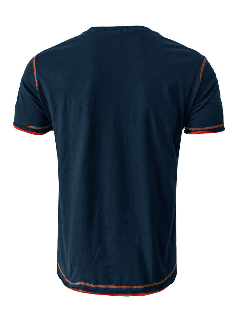 Men's Cotton Solid Color Round Neck Regular Fit Short Sleeve T-Shirt